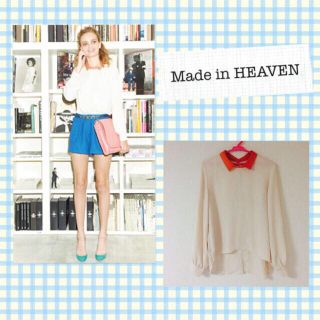 メイドインヘブン(made in HEAVEN)のJ.pull blouse ＊ブラウス(シャツ/ブラウス(長袖/七分))