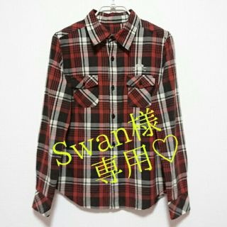 ヒステリックグラマー(HYSTERIC GLAMOUR)のSwan様専用❤お値下げ ヒステリックグラマー チェックシャツ(シャツ/ブラウス(長袖/七分))