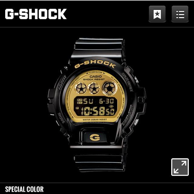 G-SHOCK(ジーショック)のgshok ブラックゴールド 値下げしました メンズの時計(腕時計(デジタル))の商品写真