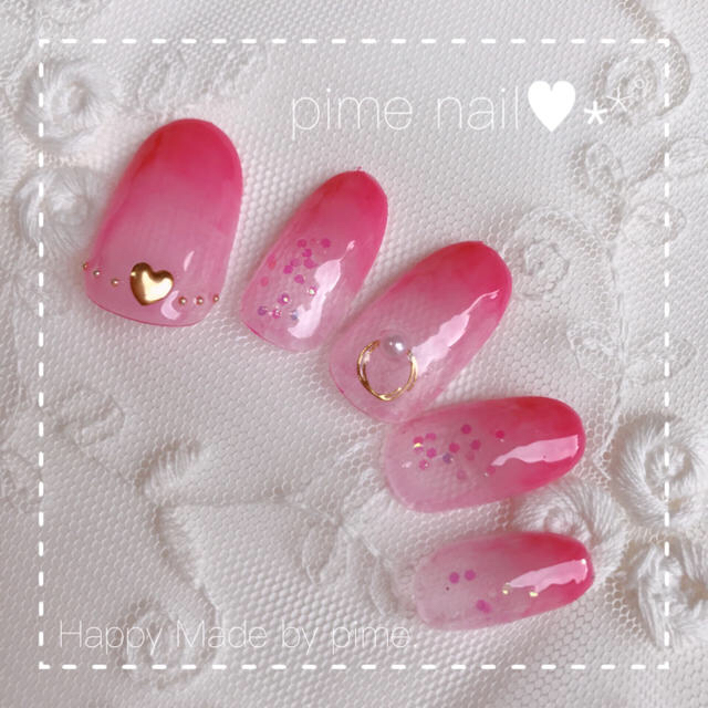 シロップネイル ピンクラメグラデの通販 By Pime Nail ﾟ ラクマ