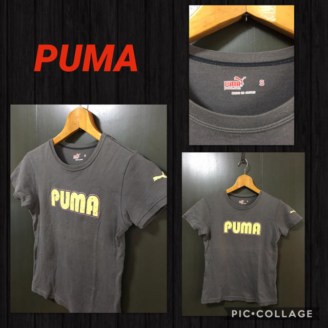 PUMA(プーマ)のPUMA 半袖 Tシャツ ロゴプリント ラメ入り 袖刺繍 レディースS 日本製 レディースのトップス(Tシャツ(半袖/袖なし))の商品写真