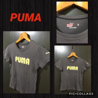 プーマ(PUMA)のPUMA 半袖 Tシャツ ロゴプリント ラメ入り 袖刺繍 レディースS 日本製(Tシャツ(半袖/袖なし))