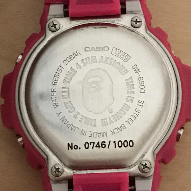 G-SHOCK(ジーショック)のエイプG-SHOCK ピンク メンズの時計(腕時計(デジタル))の商品写真