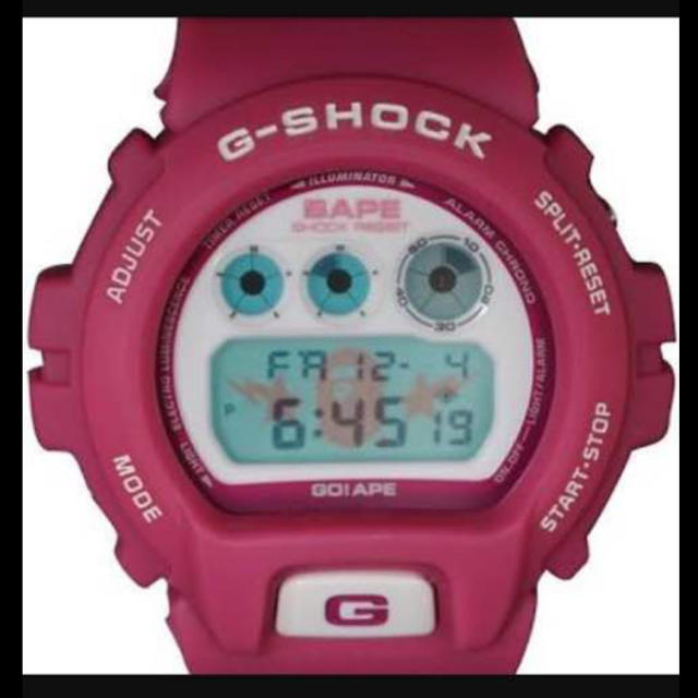 G-SHOCK(ジーショック)のエイプG-SHOCK ピンク メンズの時計(腕時計(デジタル))の商品写真