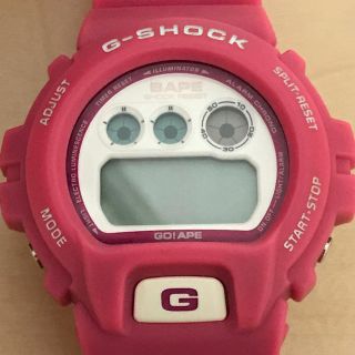 ジーショック(G-SHOCK)のエイプG-SHOCK ピンク(腕時計(デジタル))