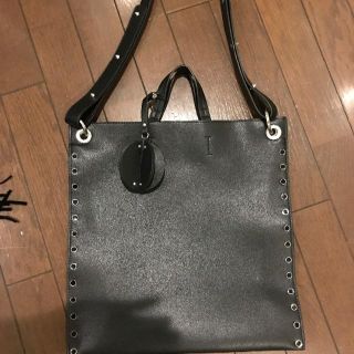 ザラ(ZARA)のkentyan様専用 ZARA 今季新品スタッズバック 黒(ショルダーバッグ)