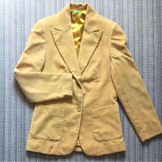 ベネトン(BENETTON)の MAXsale‼️《美品》BENETTON★テーラードジャケット ベルベット(テーラードジャケット)