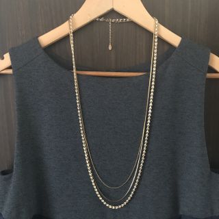 ユナイテッドアローズグリーンレーベルリラクシング(UNITED ARROWS green label relaxing)の【美品】GREEN LABEL RELAXING 3連ネックレス(ネックレス)