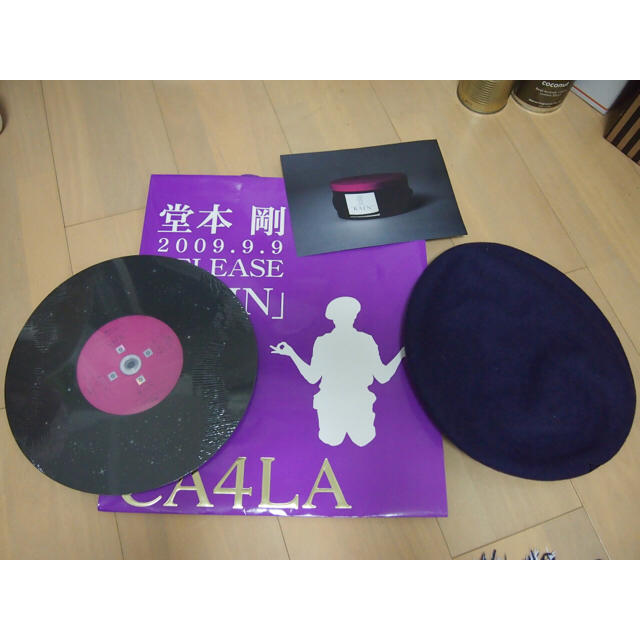 CA4LA(カシラ)の堂本剛×CA4LA限定コラボ ベレー帽【パープル(紫)】 レディースの帽子(ハンチング/ベレー帽)の商品写真