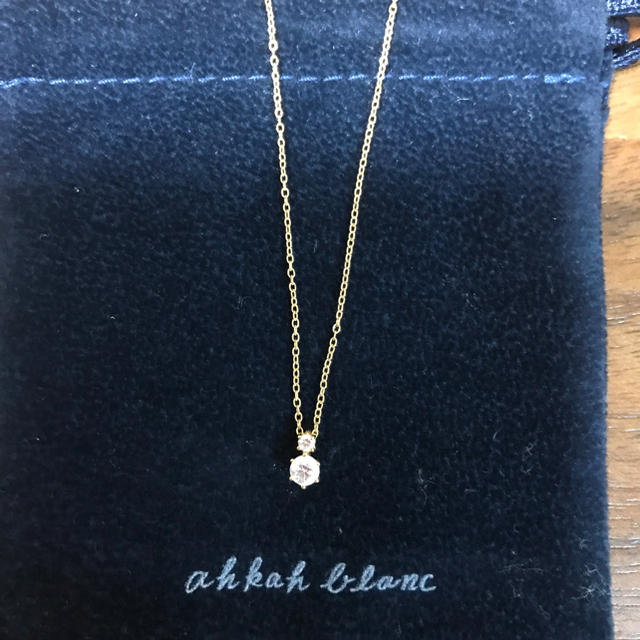 AHKAH - AHKAH 2粒ダイヤネックレス K18の通販 by COCO_03※購入 AHKAH - AHKAH 2粒ダイヤネックレス K18の通販 by COCO_03※購入