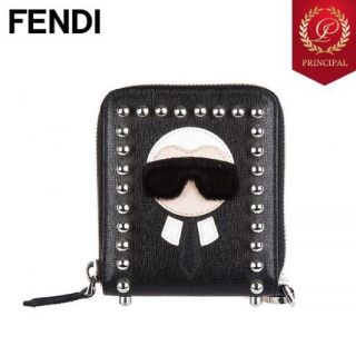 フェンディ(FENDI)のフェンディ ラガーフェルド 二つ折り 財布(折り財布)