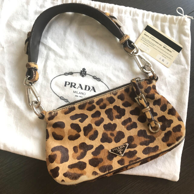 PRADA - PRADA★レオパード柄ハラコショルダーバッグの通販 by まりりん's shop｜プラダならラクマ