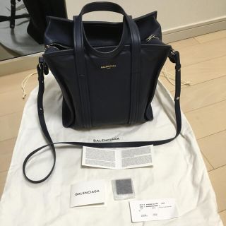 バレンシアガ(Balenciaga)のバレンシアガバザールバッグショッパーキャンバスペーパーミニBALENCIAGA(ハンドバッグ)