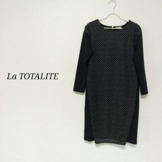 ラトータリテ(La TOTALITE)のラトータリテ　秋ワンピース　ネイビー(ひざ丈ワンピース)