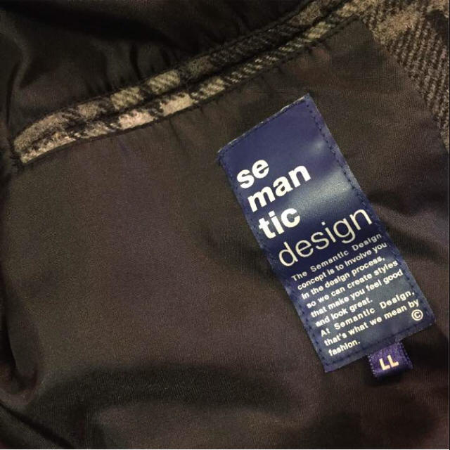 semantic design(セマンティックデザイン)のSemantic design コート メンズのジャケット/アウター(ダッフルコート)の商品写真