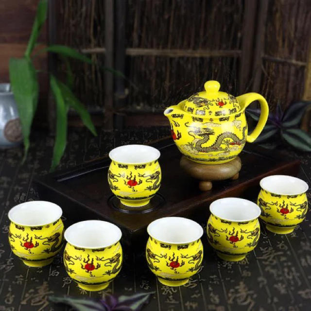 中国景德鎮 煎茶道具  茶器セット　年代品  输出品