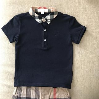 バーバリー(BURBERRY)のバーバリー 濃紺ポロシャツ 95cm(Tシャツ/カットソー)