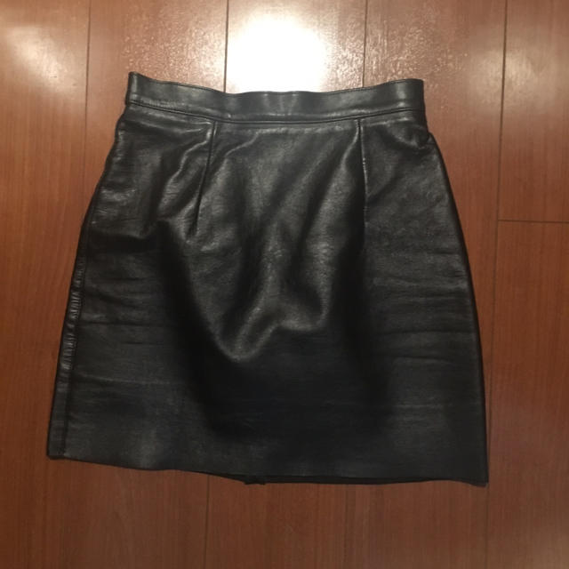 American Apparel(アメリカンアパレル)のアメアパ レザータイトスカート ブラック 水原希子着用 レディースのスカート(ミニスカート)の商品写真