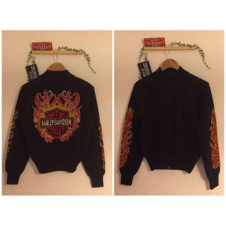 ハーレーダビッドソン(Harley Davidson)の古着/９０’ｓ/ハーレーダビッドソン/ニット/ジャケット/レディース/L(ブルゾン)