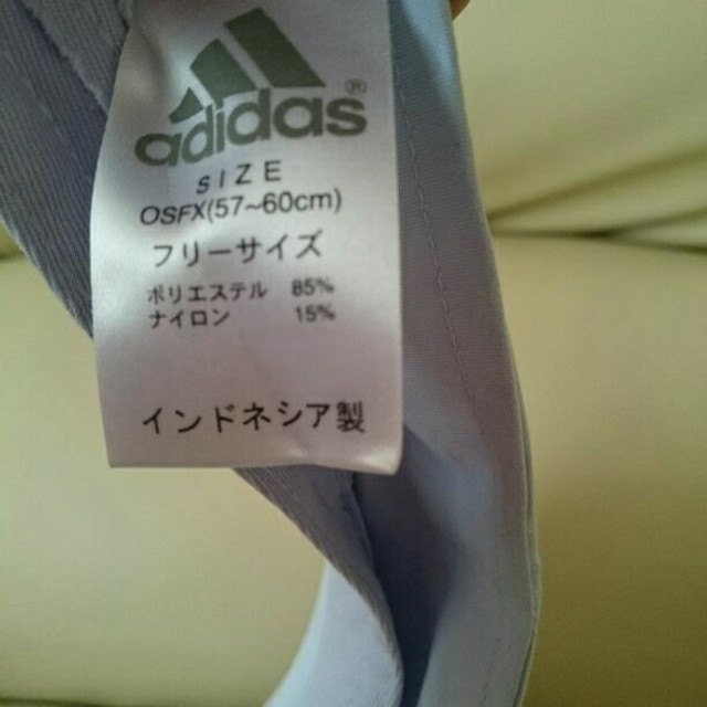 adidas(アディダス)の専用！！サンバイザー アディダス adidas ライトブルー レディースの帽子(キャップ)の商品写真