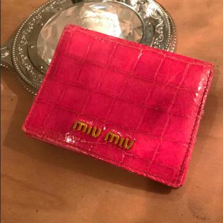 ミュウミュウ(miumiu)のmiumiu パスケース♡(名刺入れ/定期入れ)