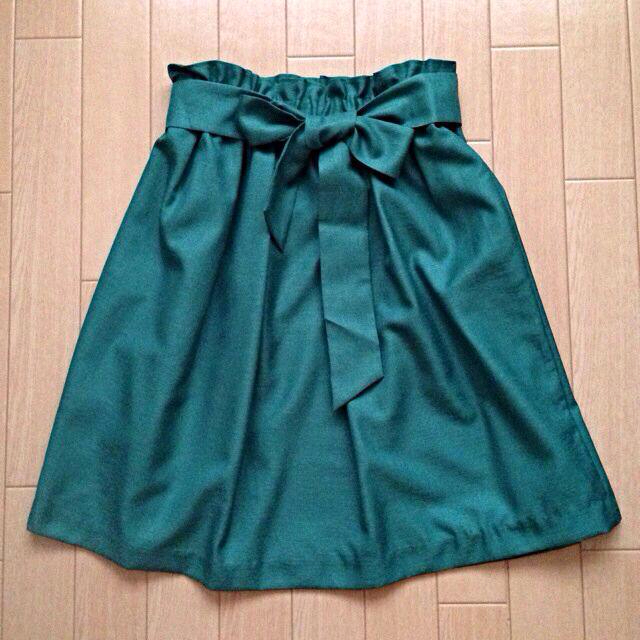 Techichi(テチチ)のTe chichi リボン付きスカート レディースのスカート(ひざ丈スカート)の商品写真
