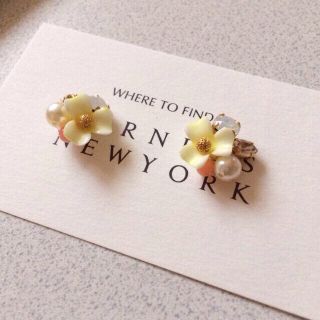 ハンドメイド お花ピアス(ピアス)