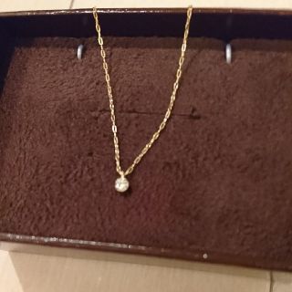 アガット(agete)のagete ダイヤネックレス 0.1ct(ネックレス)