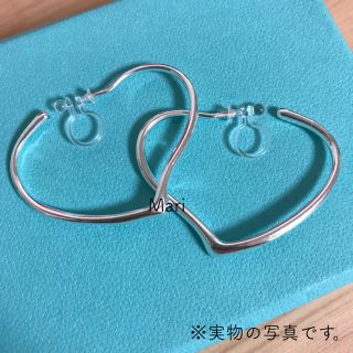 シルバー925製はここだけ♪ ♡オープンハートフープイヤリング