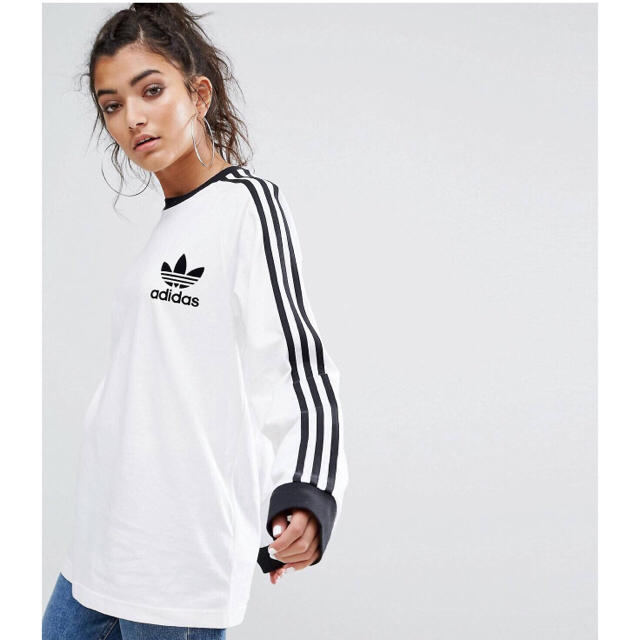 【残り少】値下げadidas Originals 3ストライプロングTシャツ新品 | フリマアプリ ラクマ