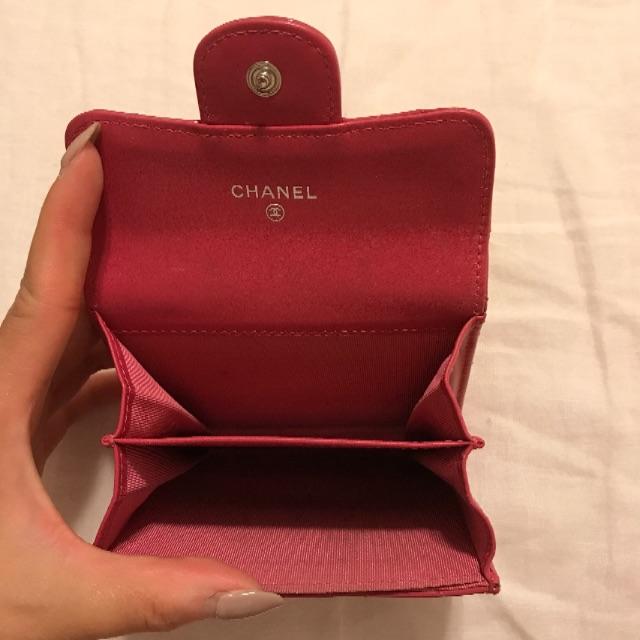 CHANEL(シャネル)のシャネル カード コインケース エナメル ピンク レディースのファッション小物(財布)の商品写真