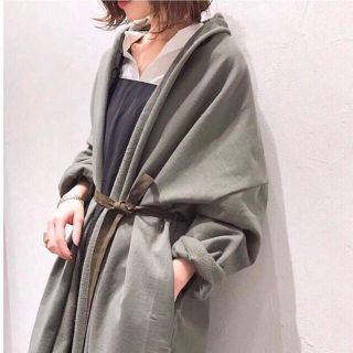 プラージュ(Plage)のplage 17SS ヴィンテージ裏毛コート  カーキ  プラージュ(ガウンコート)