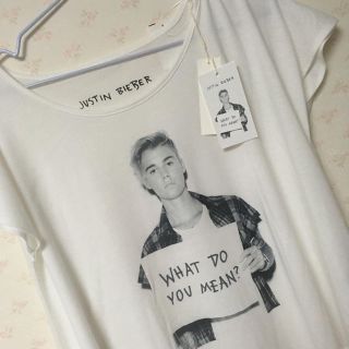 シマムラ(しまむら)の新品未使用 ジャスティン ビーバー Tシャツ(Tシャツ/カットソー(半袖/袖なし))