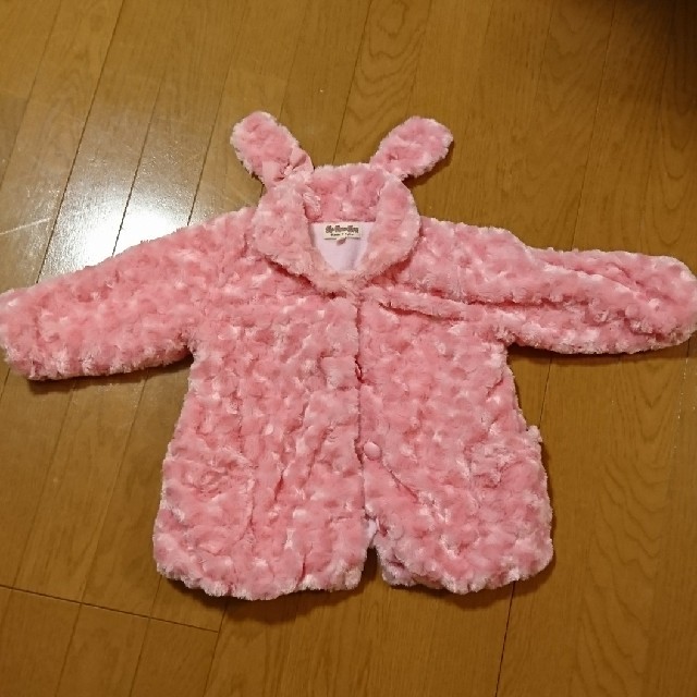 SiShuNon(シシュノン)の ｼｼｭﾉﾝ プードルコート ウサギ耳 キッズ/ベビー/マタニティのキッズ服女の子用(90cm~)(コート)の商品写真