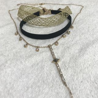 ザラ(ZARA)のZARA チョーカー ネックレス 3点セット(ネックレス)