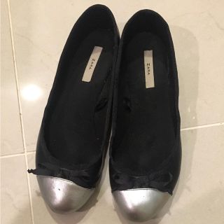 ザラ(ZARA)のZARA フラットシューズ バレエシューズ 格安 37(バレエシューズ)