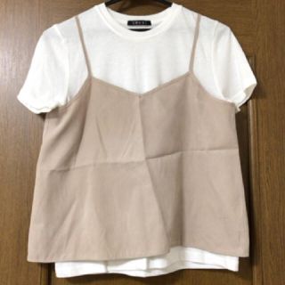 イング(INGNI)のほぼ新品❤︎INGNIキャミ付きトップス(カットソー(半袖/袖なし))