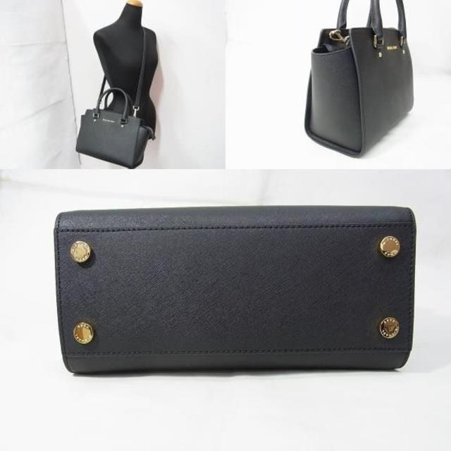 未使用 マイケルコース セルマ MD TZ SATCHEL 2wayバッグ 黒