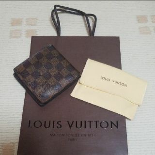 ルイヴィトン(LOUIS VUITTON)のルイヴィトン　ダミエ　二つ折り財布(財布)