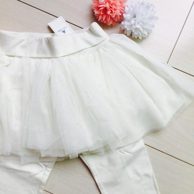 babyGAP(ベビーギャップ)の♡新品♡babyGAP♡チュール付きレギンススカート♡ キッズ/ベビー/マタニティのベビー服(~85cm)(スカート)の商品写真