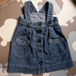 プチバトー(PETIT BATEAU)のPETIT BATEAU 6m ジャンパースカート(ワンピース)