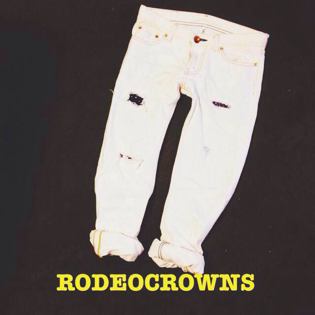 RODEO CROWNS(ロデオクラウンズ)のロデオクラウンズ♡ボーイズデニムホワイト レディースのパンツ(デニム/ジーンズ)の商品写真
