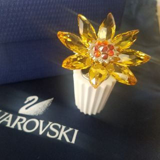 スワロフスキー(SWAROVSKI)の新品☆SWAROVSKI　花置物(置物)