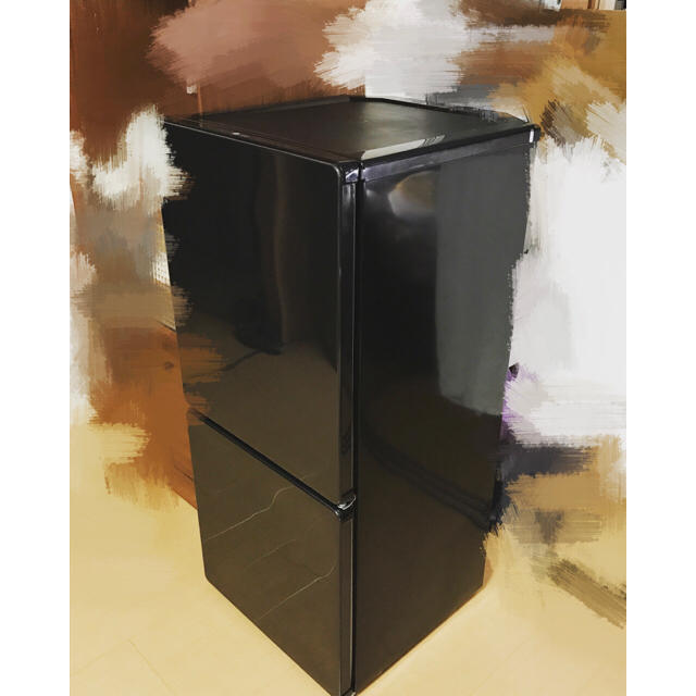 ユーイング 冷蔵庫 2ドア ブラック 110L