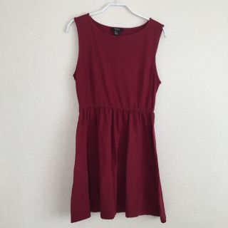 フォーエバートゥエンティーワン(FOREVER 21)の【forever21】値下げしました！ワンピース　レッド　赤　レディース(ミニワンピース)