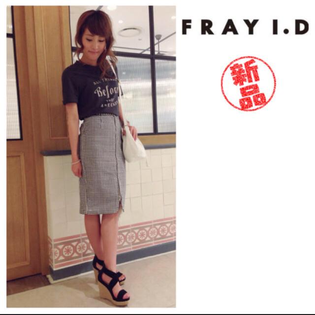 FRAY I.D(フレイアイディー)のフレイアイディー FRAY I.D ギンガムチェック スカート紗栄子さん着用 レディースのスカート(ひざ丈スカート)の商品写真