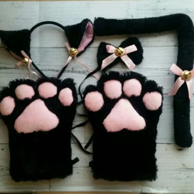 ハロウィン　猫　コスプレ　コスチューム　黒 エンタメ/ホビーのコスプレ(衣装一式)の商品写真
