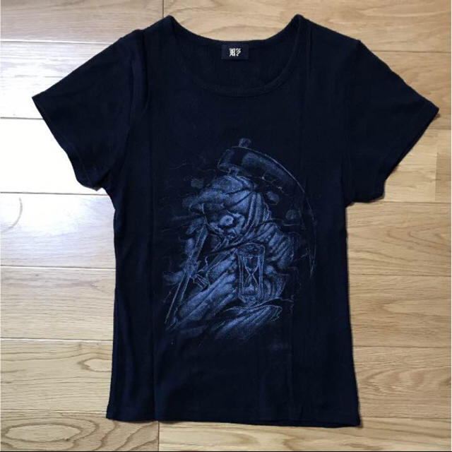死神プリントTシャツ☆ロック系 レディースのトップス(Tシャツ(半袖/袖なし))の商品写真