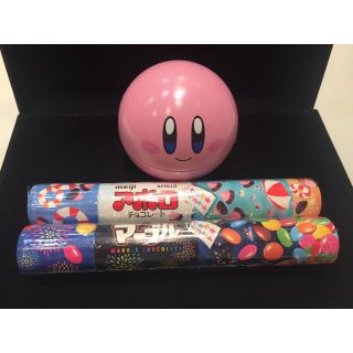 メイジ(明治)の新品未開封 カービィ缶&マーブルチョコ&アポロチョコ お菓子セット(菓子/デザート)