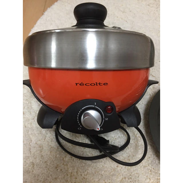 LE CREUSET(ルクルーゼ)のレコルト 一人用鍋 美品  説明あり^ ^ スマホ/家電/カメラの調理家電(調理機器)の商品写真